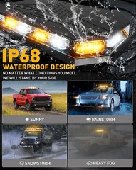 14.5″/16″ Roof Top Beacon, Emergency Strobe Light, LED Warning, Flashing Lights