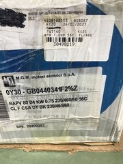 MGM MOTOR BAPV 80 B4 BRAKE MOTOR, 56C FACE, 230/460/60, 1680 RPM.NEW IN BOX