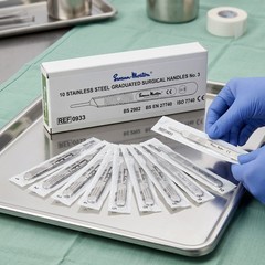 Pro Pack 10 Swann-Morton No.3 Stainless Steel Scalpel Handles Ref 0933