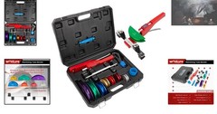 Heavy-Duty Tubing Bender Kit with Colorful Aluminum Heads – Precision & Ease
