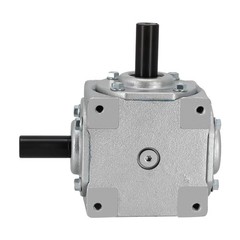 Right Angle Gearbox 1:1 Ratio 40HP 1800RPM CW/CW 1″ Shaft Cast Iron Housing