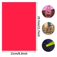 DIY A4 Acetate Sheet – Colored PVC Plastic Film for Light Filtering