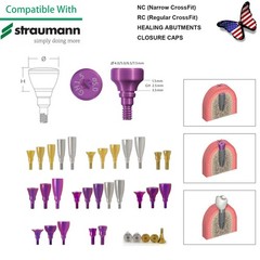 US Fit Straumann Analog Scan Body Transfer Healing Abutment Cap ITI Bone Level