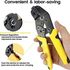Aglet Crimping Tool Adjustable Metal Shoelace Crimper for 3/4/4.5mm Laces Shoela