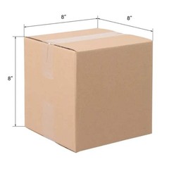 50 Pack 8x8x8 Shipping Boxes Corrugated Cardboard Mailing Box Bulk 8x8x8″