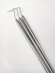 3 Pcs Dental William Probes Color Coated Dental Periodontal Perio Probes