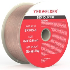 ER70S-6 MIG Wire .023/.030/.035 2LB Carbon Steel Solid Spool Welding