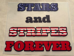 60 “Stars & Stripes Forever” DTF Transfers Bulk Lot 11.5″ x 9″ Ready to Press