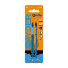 Spyder 19643 T30 x 3-1/2 in Mach-Blue Impact Rated Torx Driver Bit 2 Pack