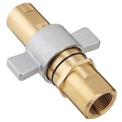 Heavy Duty 1” NPT Wet Line Wing Nut Hydraulic Quick Disconnect Coupler Set New