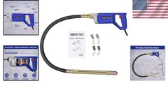 Lightweight 6.6ft Electric Concrete Vibrator – 13000VPM for Air Bubble Removal