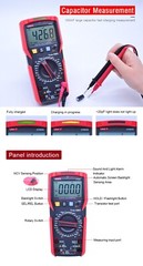 UNI-T TRMS Digital Multimeter AC DC Voltmeter Ammeter Ohmmeter Temp Cap NCV Test