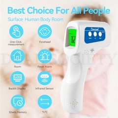 Berrcom Non-Contact Infrared Forehead Thermometer 6-in-1 Model JXB-178