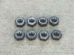 Sandbaggy 1/2″ Hex Coil Rod Nuts (Threaded) – Plain Steel