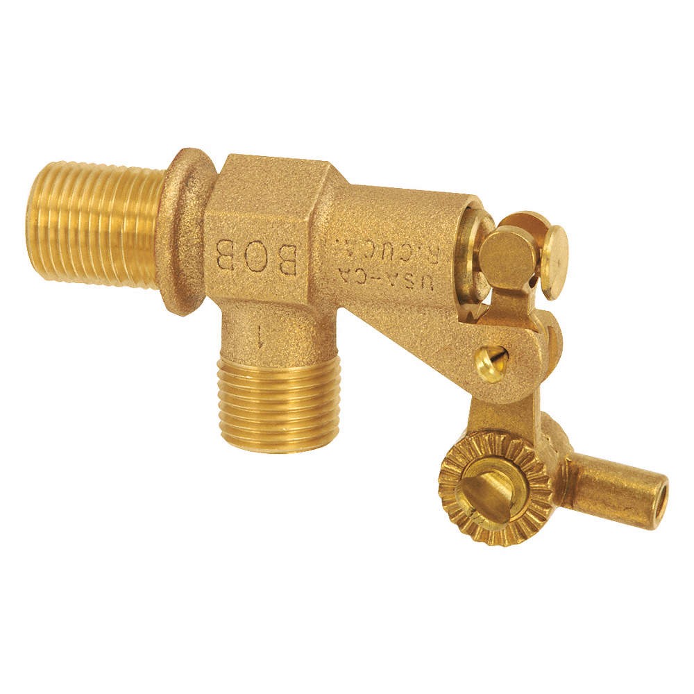 BOB R700-1/2 Float Valve,1/2 in.,Bulkhead,Brass,MNPT 48RJ93