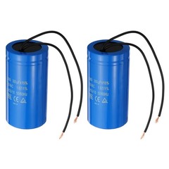 2Pack 300uF 250VAC CD60 Run Capacitor 2Wires 50/60Hz Motor Starting Capacitor