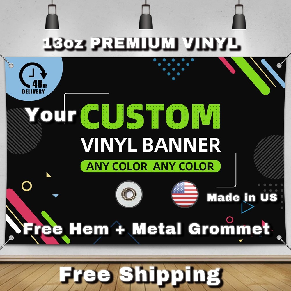 Vinyl Banner Outdoor Custom Printed – Heavy Duty Weatherproof Advertising Signs