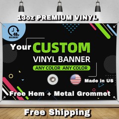 Vinyl Banner Outdoor Custom Printed – Heavy Duty Weatherproof Advertising Signs