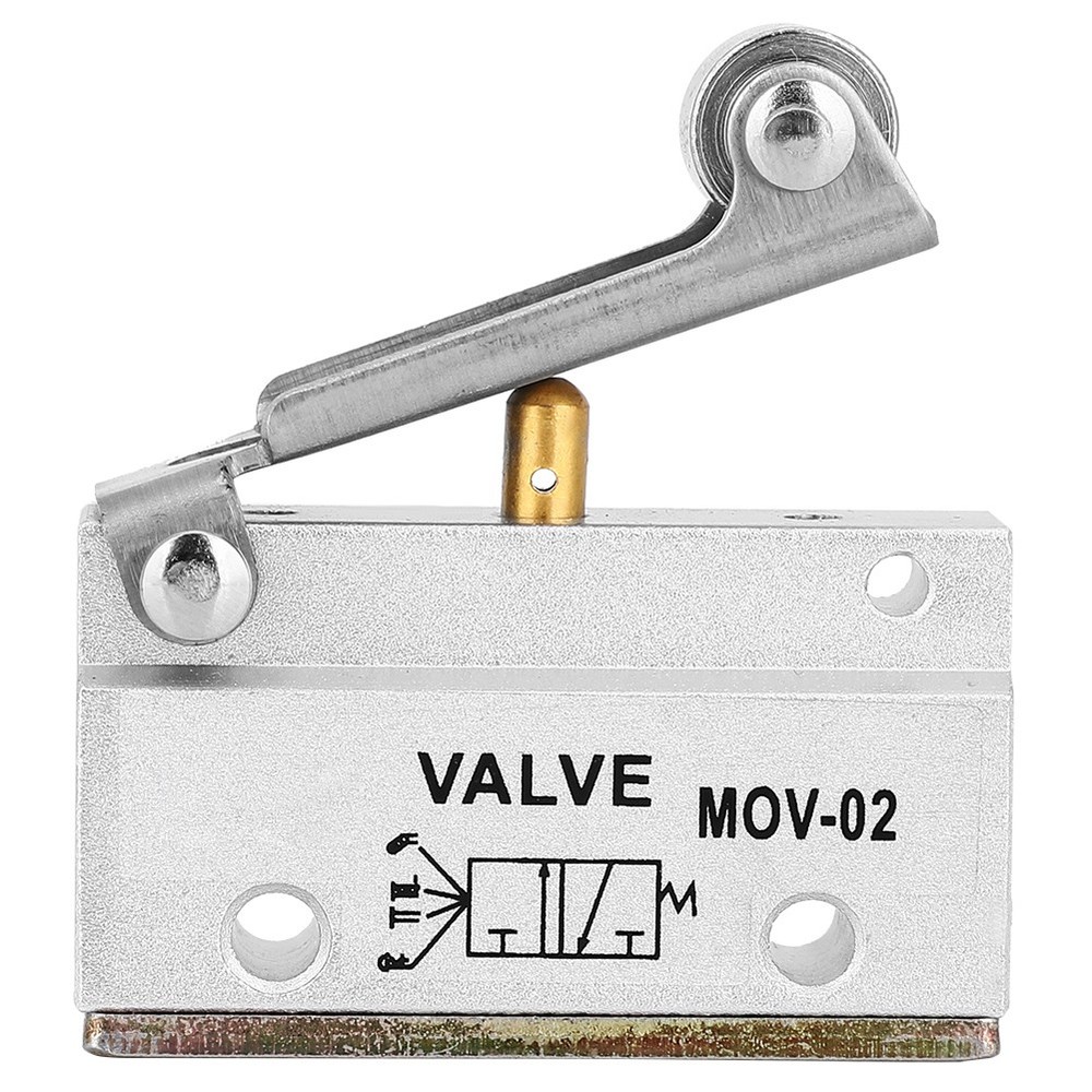 ­MOV-02 G1/8 Thread Roller Lever Air Pneumatic Mechanical Valve 0-0.8MPa