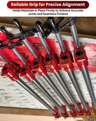 Atpeam 3/4 Wood Gluing Pipe Clamp Set 6 Pack Heavy Duty Cast Iron Quick Release
