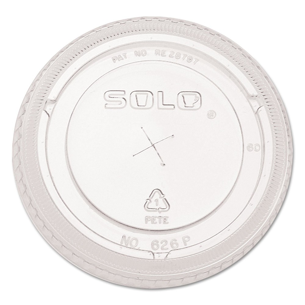SOLO Cup Company – Ultra Clear Flat Cold 100 Count (Pack of 1), clear