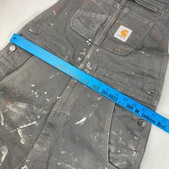 Carhartt Rugged Flex Relaxed Fit Canvas Bib Overall DISTRESSED! 102987 32×34