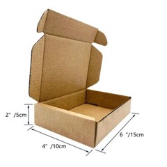 6x4x2 inch brown shipping box for packaging mailing gifts 10/20 pcs