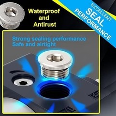 2 PACK M18 X 1.5 Universal Fit with 304 Stainless Steel Sensor Plug Size: 18mm