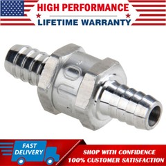 12mm 1/2 Inch Inline Check Valve Fuel Diesel Liquid Oil Air One Way Non Return