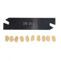 Carbide Lathe Cutting Grooving Blade Cut-Off Parting Tool Holder Wear Resistant