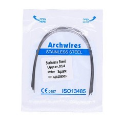 5×Dental Orthodontic Stainless Steel Round Arch Wires Square Form 014 Upper