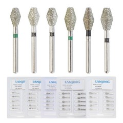 Dental Diamond Burs FG Long Surgical Bur Round Ball Taper Bur 368 801 850 856