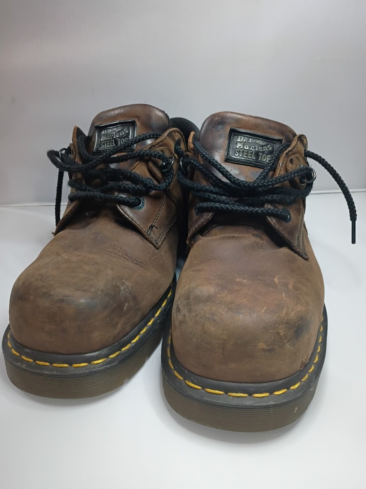 Dr. Martens P0313 Industrial Steel Toe Safety Work Shoes Brown Men’s Size 13 EH