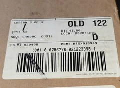 6pc Wiremold Legrand V4000C 4000 Series Steel Raceway Cover 5ft Gray/Clay *NEW*