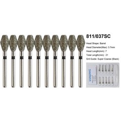 Dental Diamond Bur Football FG 368/023C 379/023 Egg Shape Coarse Fine High Speed