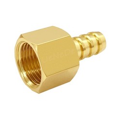 6PCS Brass Hose Barb Fittings 1/4″ NPT Female to 1/4″ Barb Adapter Connector …