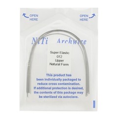 Dental Orthodontic Arch Wire Niti Super Elastic Round Rectangular Ovoid Natural