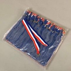 (100 PACK) Lanyard Red White Blue 17″ Gold Hook
