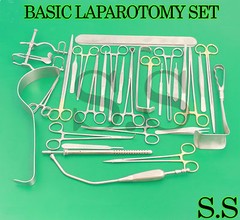 Basic Laparotomy Set 104 Pcs Surgical Instruments Surgery Medical Abdomi DS-1120