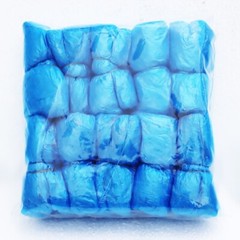 Disposable PE Plastic Shoe Covers 100pcs Dust Proof Waterproof for Home/Hotel