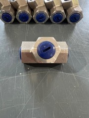 Lot of 6 Bar Stock Tee 1/2″ NPT Female FxFxF 10000 PSI 316 Stainless Steel F10KT