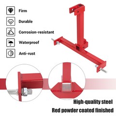 3 Point 2″ Receiver Trailer Tow Hitch Category 1 Tractor Drawbar Attachment
