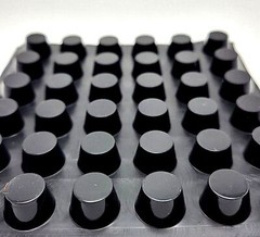 5/8″ Wide Round Rubber Stick on Feet 1/2″ Thick 3M Adhesive Backing Bumper Pads