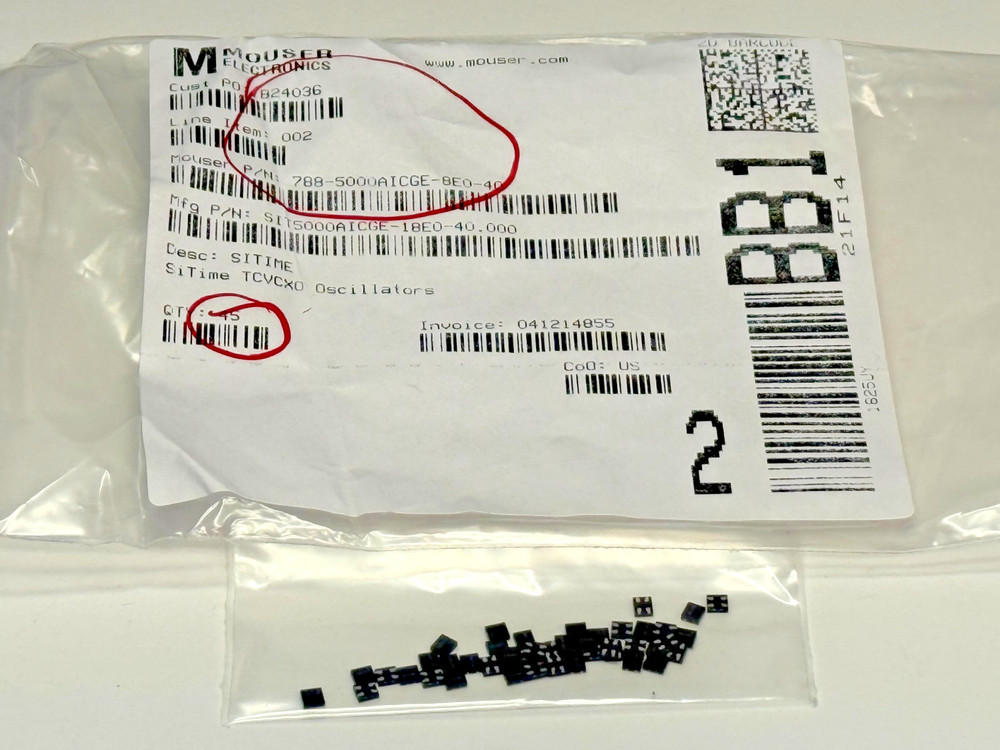(5 PIECE LOT) SiT5000AICGE-18E0-40.000000 SITIME MEMS OSC TCXO 40.0000MHZ LVCMOS