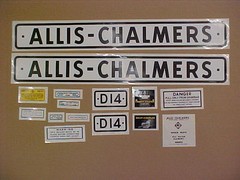 Decal set for Allis Chalmers D14 decal set, TRACTOR