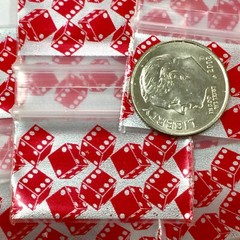 BaggiesSince1987- 12534 ZipSeal DESIGN BAGS MIX 1.25″X3/4″ METALLIC, 👀Details🔽