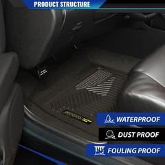 Floor Mats Fit Ford F250 F350 SuperCab 2012-2016