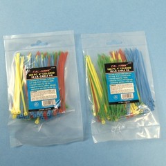 2 X 100pc 4″ Colored Zip Ties 18lb Cable Tie Wraps Smal Size Assorted Colors New