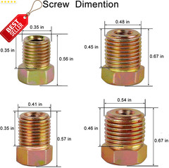 25Ft 3/16″ Copper Coated Brake Line Tubing Kit w/ 16 Fittings Flexible Roll – US