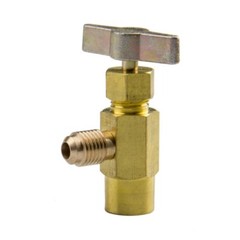 HVAC AC Can Tap Valve Refrigerant Dispenser Tank Adapter 1/4 Freon hose Self Kit